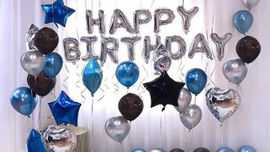 Happy Birthday Foil Balloon Decoration