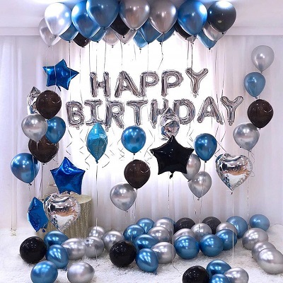 Happy Birthday Foil Balloon Decoration