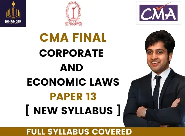 CMA Final Law Classes in India