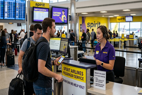 How do I talk to someone at Spirit Airlines?