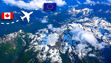 Canada to Europe Flight