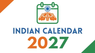 Calendar 2027 with holidays