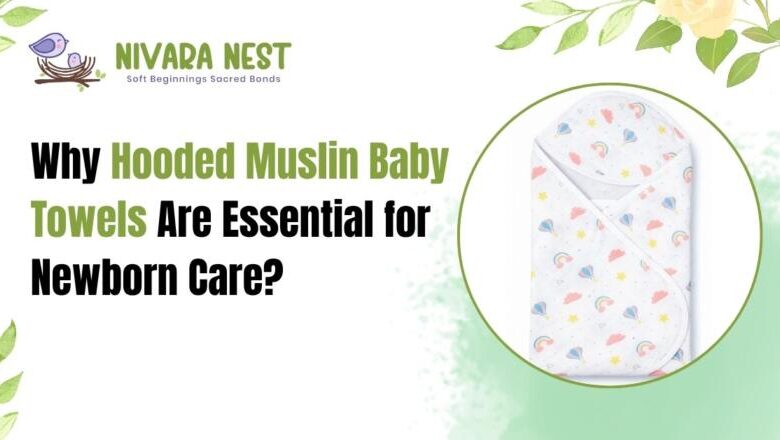 Hooded Muslin Baby Towels