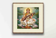 Maa Saraswati Painting