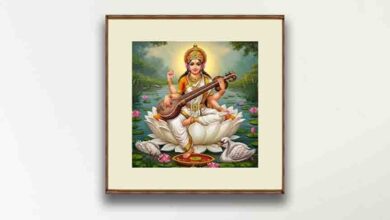 Maa Saraswati Painting