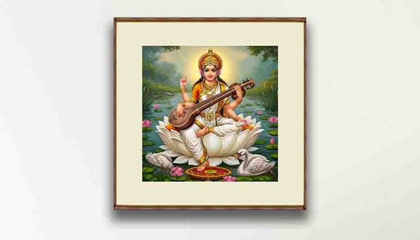 Maa Saraswati Painting