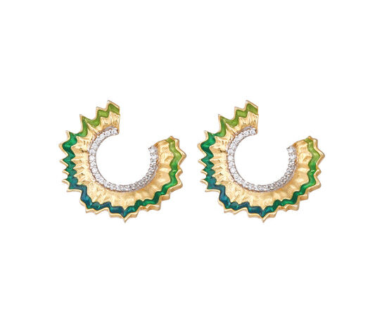 trendy hoop earrings
