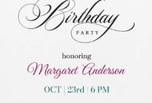Birthday Invitation Card Design