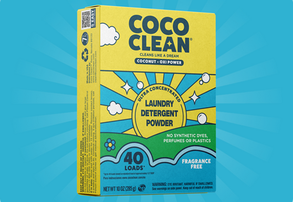 Plastic-free laundry detergent