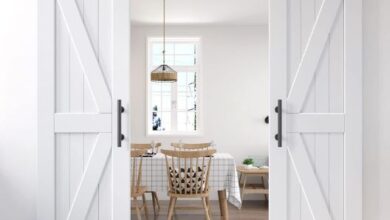 Closet with Sliding Mirror Doors